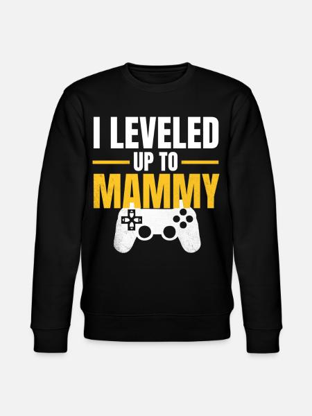 Level Up Mama Gamer - Stanley/Stella CHANGER Unisex Organic Sweatshirt - black