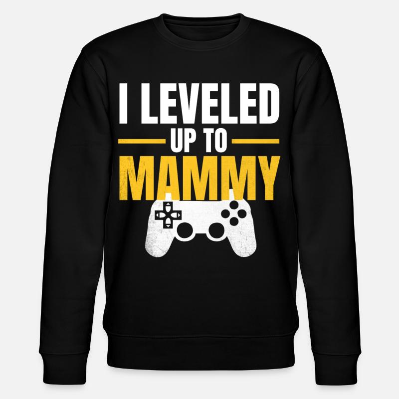Level Up Mama Gamer - Stanley/Stella Unisex Bio-Sweatshirt CHANGER  - Schwarz