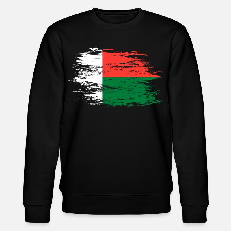 Drapeau de Madagascar utilisé - Sweat bio CHANGER Stanley/Stella Unisexe - noir