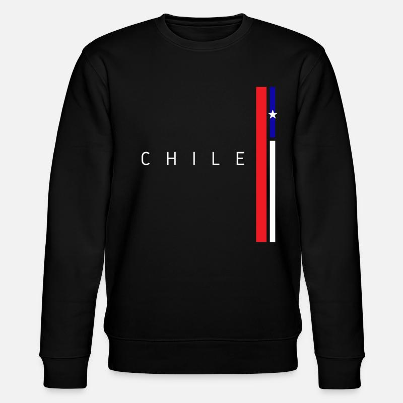 Drapeau du Chili, fierté chilienne - Sweat bio CHANGER Stanley/Stella Unisexe - noir