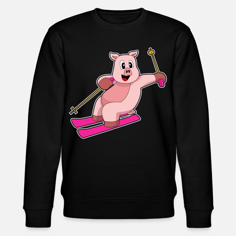 Pig Skier Ski - Sweat bio CHANGER Stanley/Stella Unisexe - noir