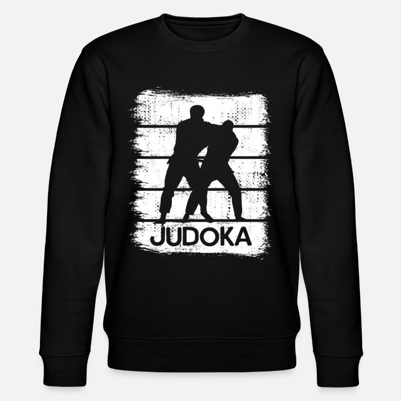 Judo Zeichnung - Stanley/Stella Unisex Bio-Sweatshirt CHANGER  - Schwarz