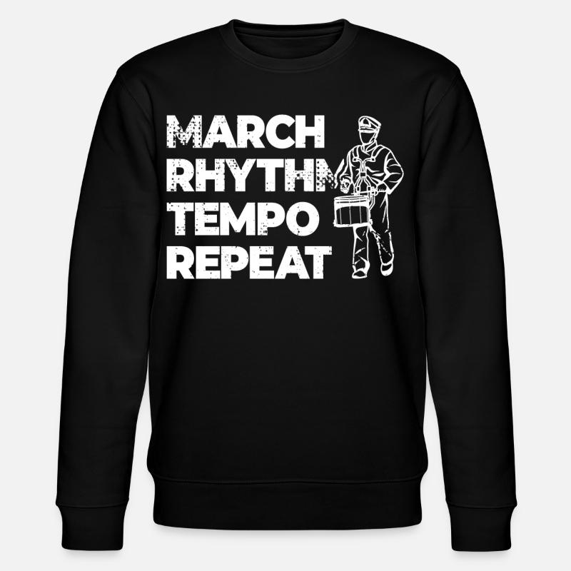 March Rhythm Tempo Repeat - Stanley/Stella Unisex Bio-Sweatshirt CHANGER - Schwarz