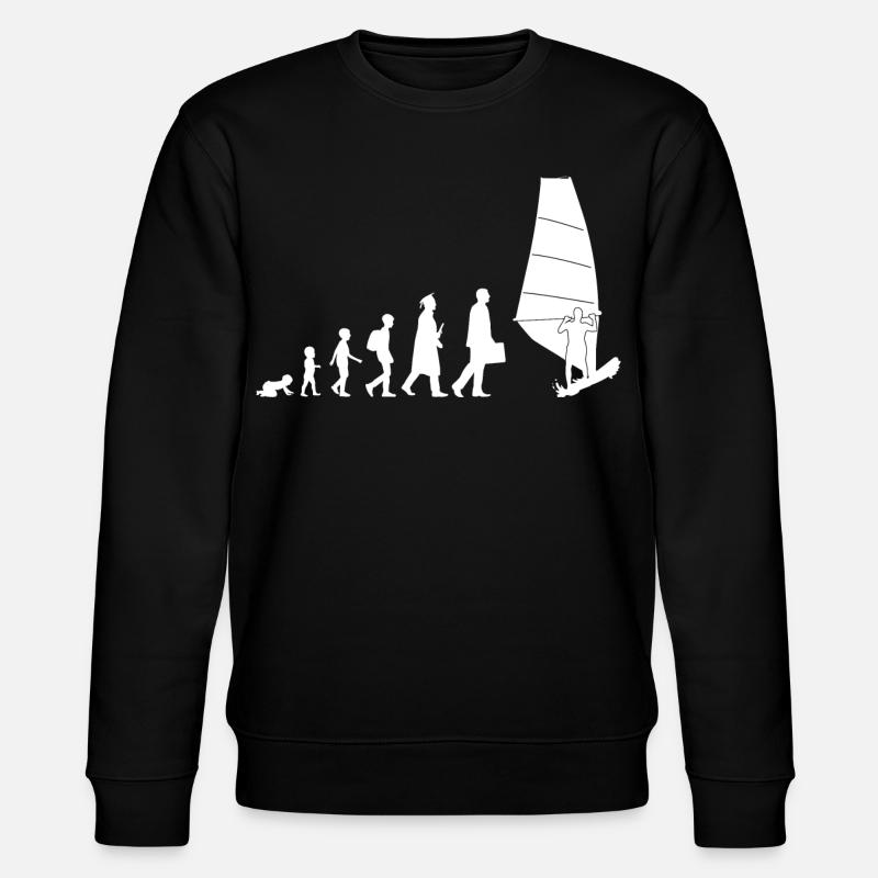 Évolution de la planche à voile - Sweat bio CHANGER Stanley/Stella Unisexe - noir