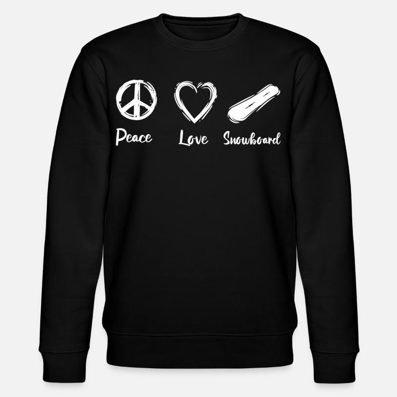 Peace Love Snowboard - Sweat bio CHANGER Stanley/Stella Unisexe - noir