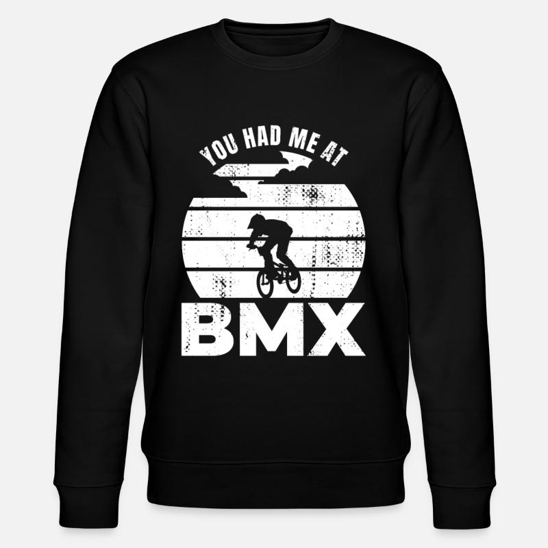 BMX Fahrer Spruch - Stanley/Stella Unisex Bio-Sweatshirt CHANGER  - Schwarz