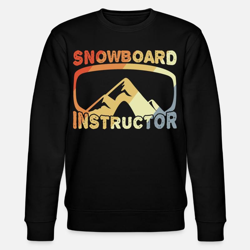 Snowboard Instructor - Stanley/Stella CHANGER Unisex Organic Sweatshirt - black