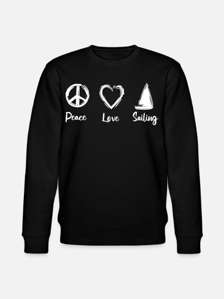 Peace Love Sailing - Sweat bio CHANGER Stanley/Stella Unisexe - noir