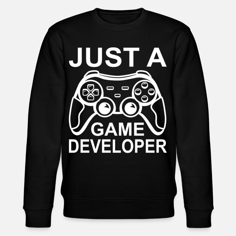Funny game developer - Stanley/Stella CHANGER Unisex Organic Sweatshirt - black