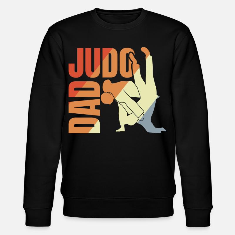 Judo Papa - Stanley/Stella Unisex Bio-Sweatshirt CHANGER  - Schwarz