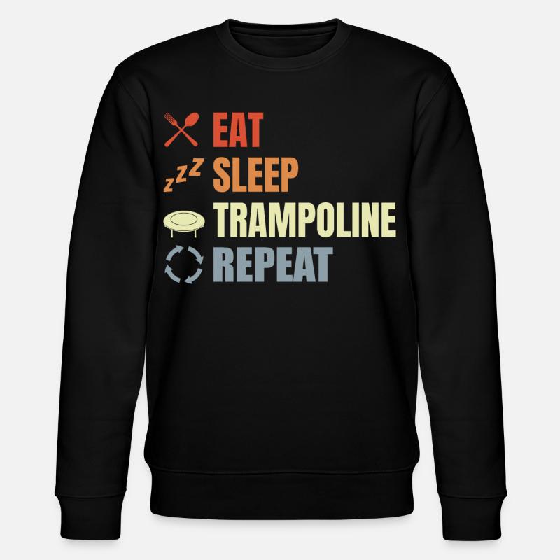 Routine de saut de trampoline - Sweat bio CHANGER Stanley/Stella Unisexe - noir