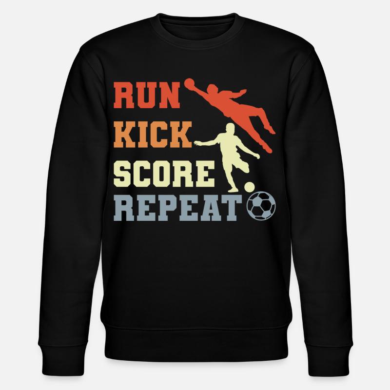 Soccer Player Routine - Stanley/Stella CHANGER Unisex Organic Sweatshirt - black