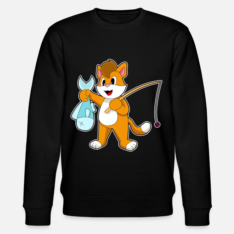 Pêche au chat pêcheur - Sweat bio CHANGER Stanley/Stella Unisexe - noir