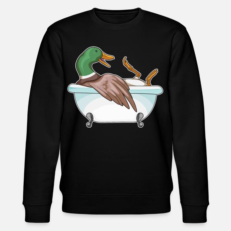 Duck Bathing Bathtub - Stanley/Stella CHANGER Unisex Organic Sweatshirt - black