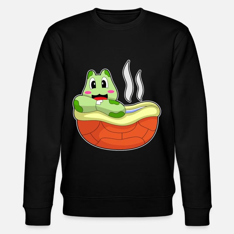 Turtle Bathing Bathtub - Stanley/Stella CHANGER Unisex Organic Sweatshirt - black