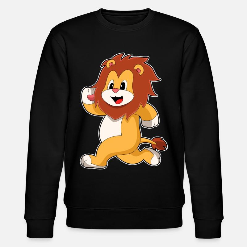 Löwe Jogger Joggen - Stanley/Stella Unisex Bio-Sweatshirt CHANGER  - Schwarz