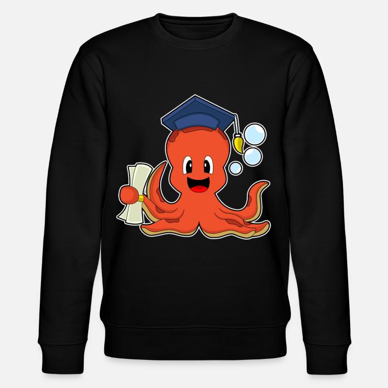 Krake Student Diplom - Stanley/Stella Unisex Bio-Sweatshirt CHANGER  - Schwarz