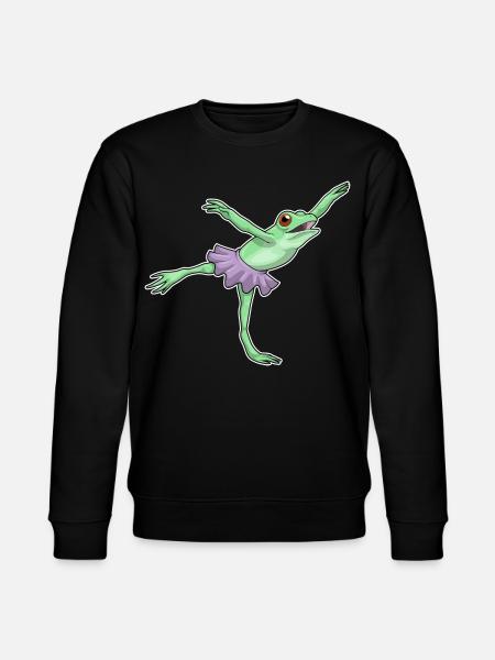Frog Ballerina Ballet Dance - Stanley/Stella CHANGER Unisex Organic Sweatshirt - black