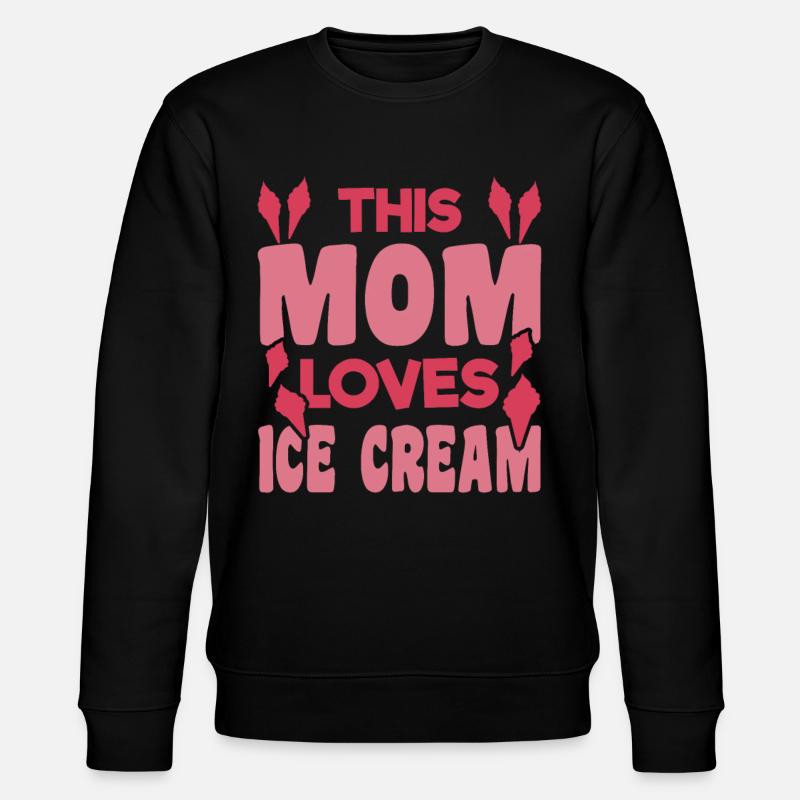 Eiscreme Mama - Stanley/Stella Unisex Bio-Sweatshirt CHANGER  - Schwarz