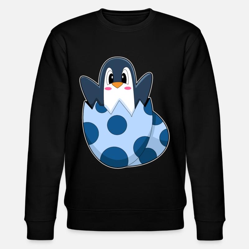 Penguin Egg - Stanley/Stella CHANGER Unisex Organic Sweatshirt - black