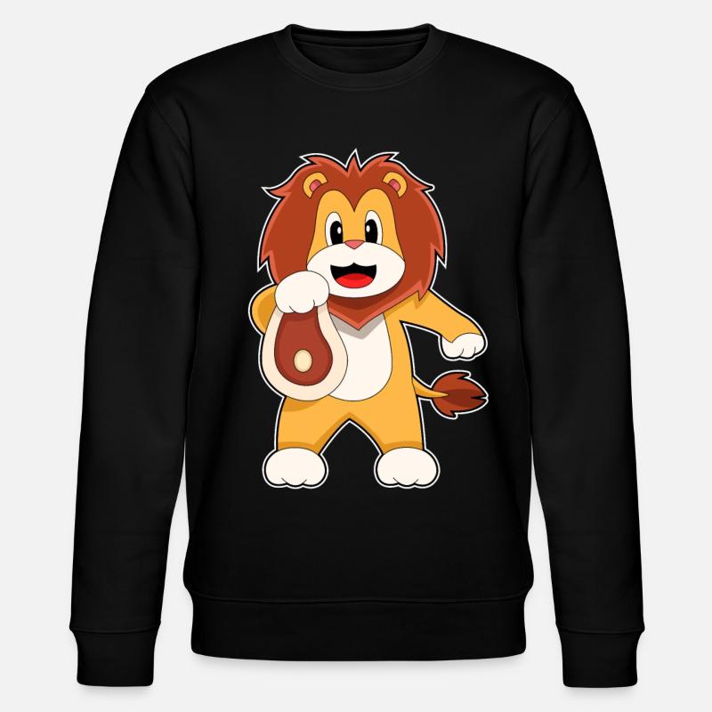 Löwe Fleisch - Stanley/Stella Unisex Bio-Sweatshirt CHANGER  - Schwarz