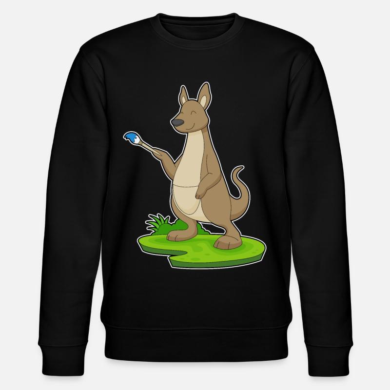 Känguru Maler Pinsel Malen - Stanley/Stella Unisex Bio-Sweatshirt CHANGER  - Schwarz