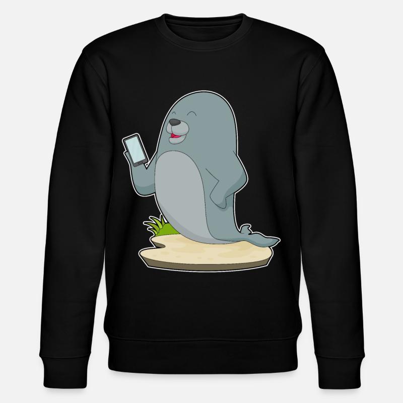 Seal Smartphone - Sweat bio CHANGER Stanley/Stella Unisexe - noir