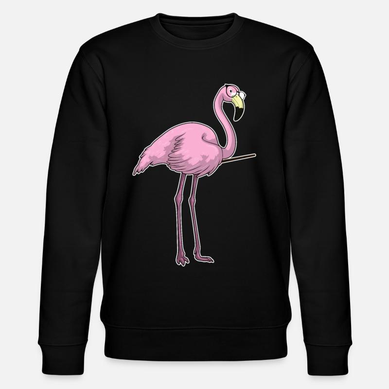 Flamingo Lehrer Pointer - Stanley/Stella Unisex Bio-Sweatshirt CHANGER  - Schwarz