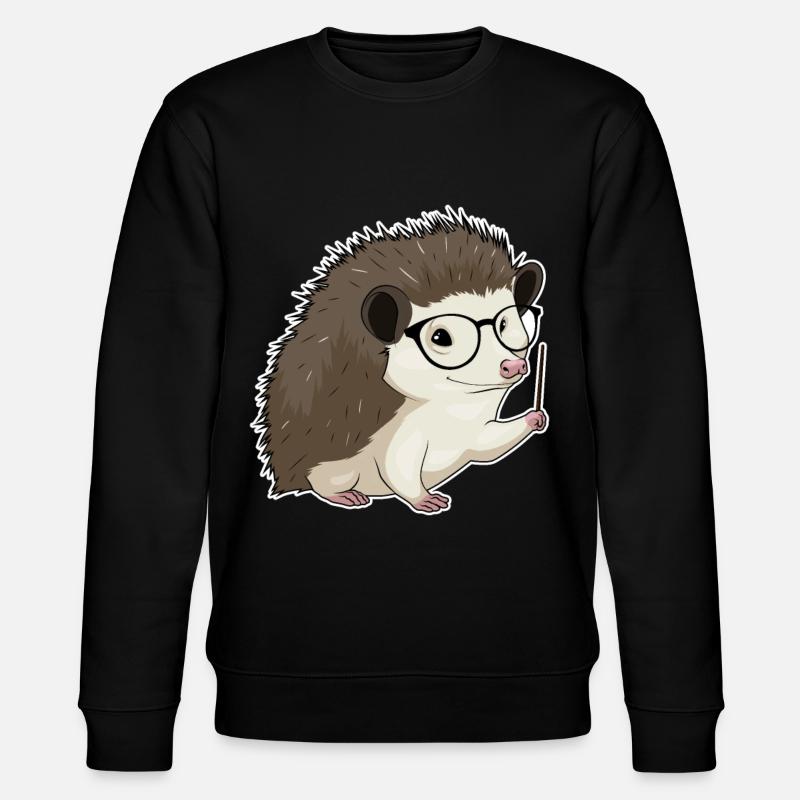 Pointeur d’enseignant hérisson - Sweat bio CHANGER Stanley/Stella Unisexe - noir