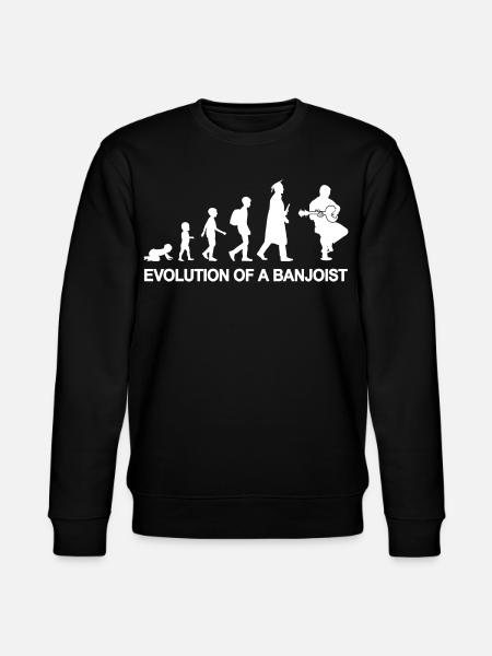Development of a Banjo Player - Stanley/Stella CHANGER Unisex Organic Sweatshirt - black