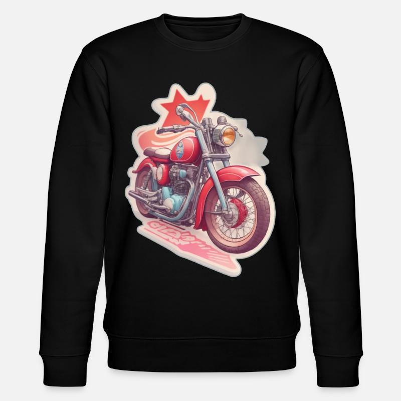 Motorrad Design - Stanley/Stella Unisex Bio-Sweatshirt CHANGER  - Schwarz