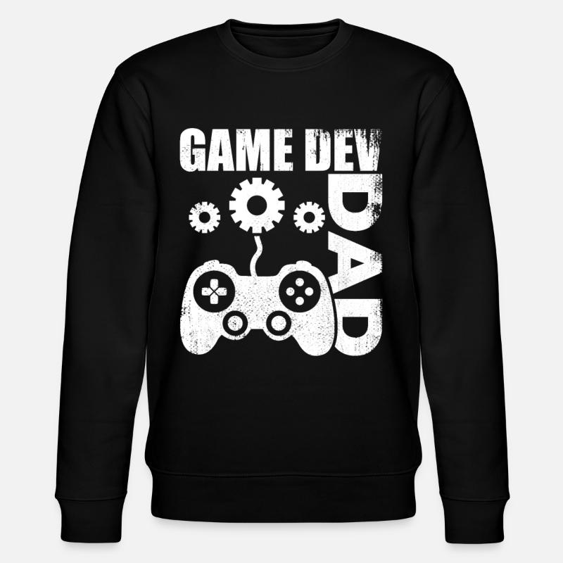 Game Developer Dad - Stanley/Stella CHANGER Unisex Organic Sweatshirt - black