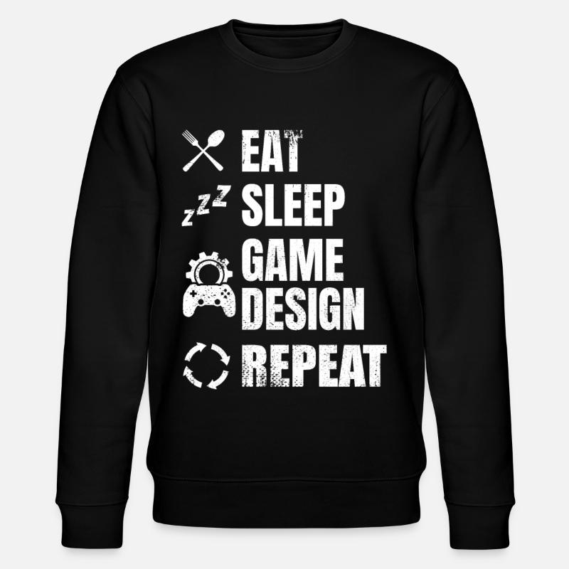 Game Designer Routine - Stanley/Stella Unisex Bio-Sweatshirt CHANGER  - Schwarz