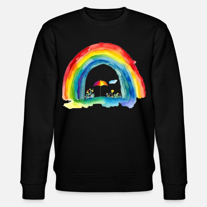 Arc-en-ciel - Sweat bio CHANGER Stanley/Stella Unisexe - noir