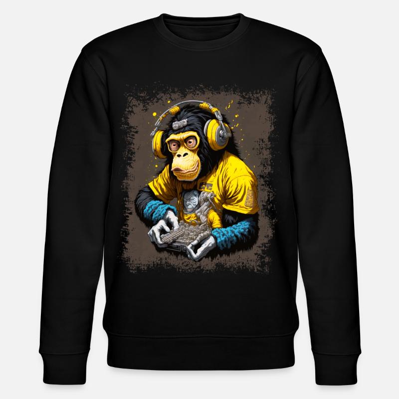 DJ Monkey - Sweat bio CHANGER Stanley/Stella Unisexe - noir