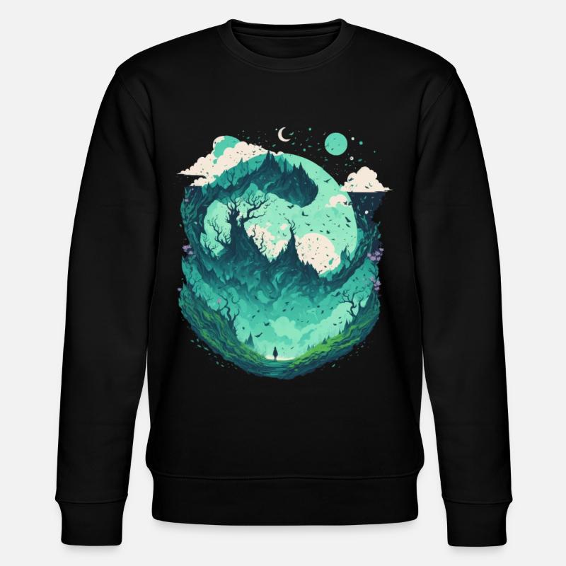 Fantasy Wonderland Fairytale Forest - Sweat bio CHANGER Stanley/Stella Unisexe - noir