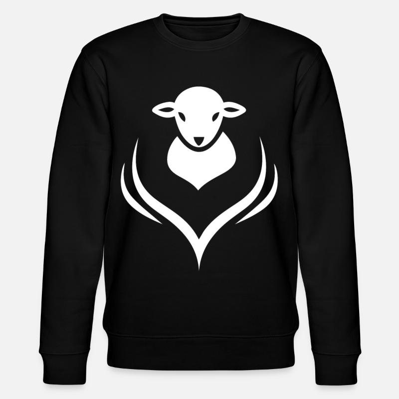 Lamb Lamb Sheep Shepherd - Stanley/Stella CHANGER Unisex Organic Sweatshirt - black
