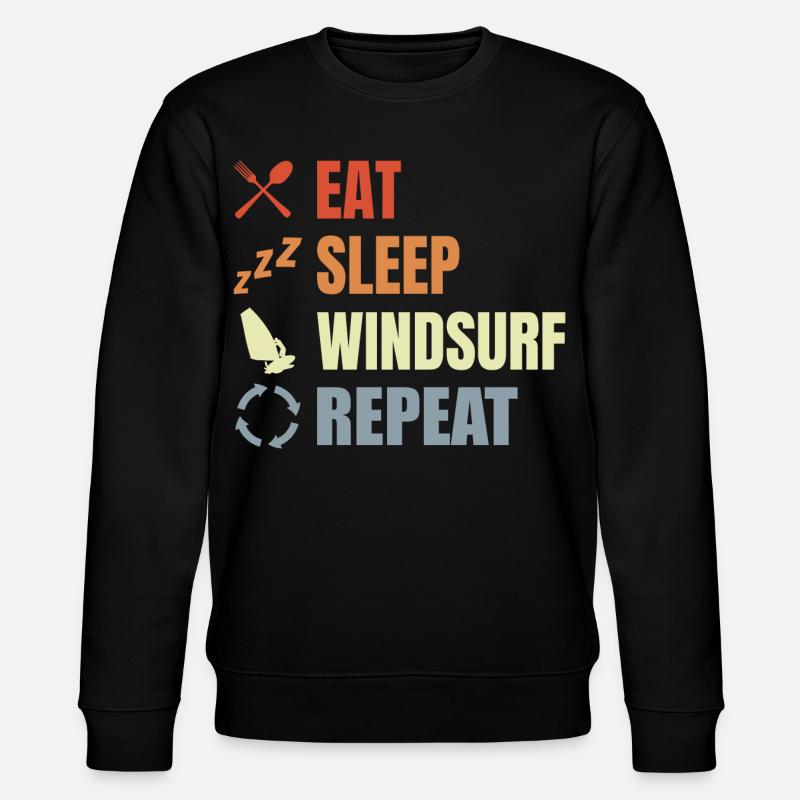 Windsurfer Routine - Stanley/Stella Unisex Bio-Sweatshirt CHANGER  - Schwarz