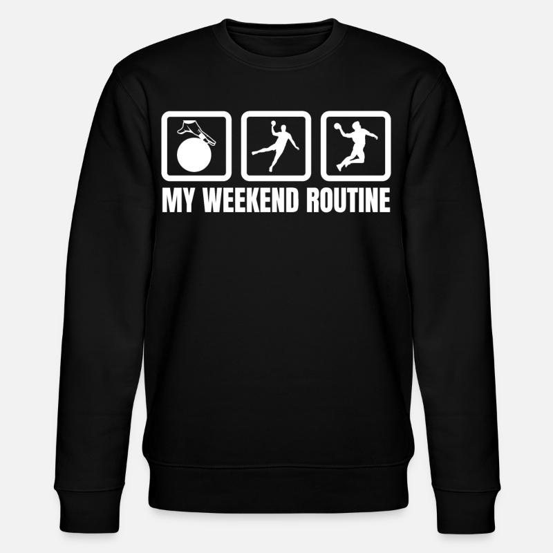 My weekend routine - Stanley/Stella CHANGER Unisex Organic Sweatshirt - black