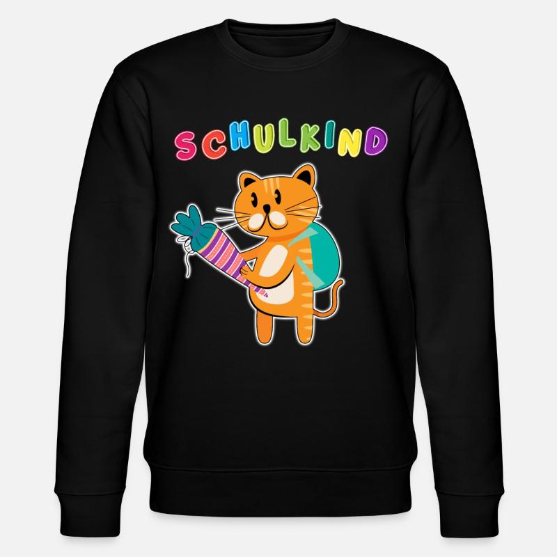 Schulkind Einschulung | Schulanfang ABC-Schütze - Stanley/Stella Unisex Bio-Sweatshirt CHANGER  - Schwarz