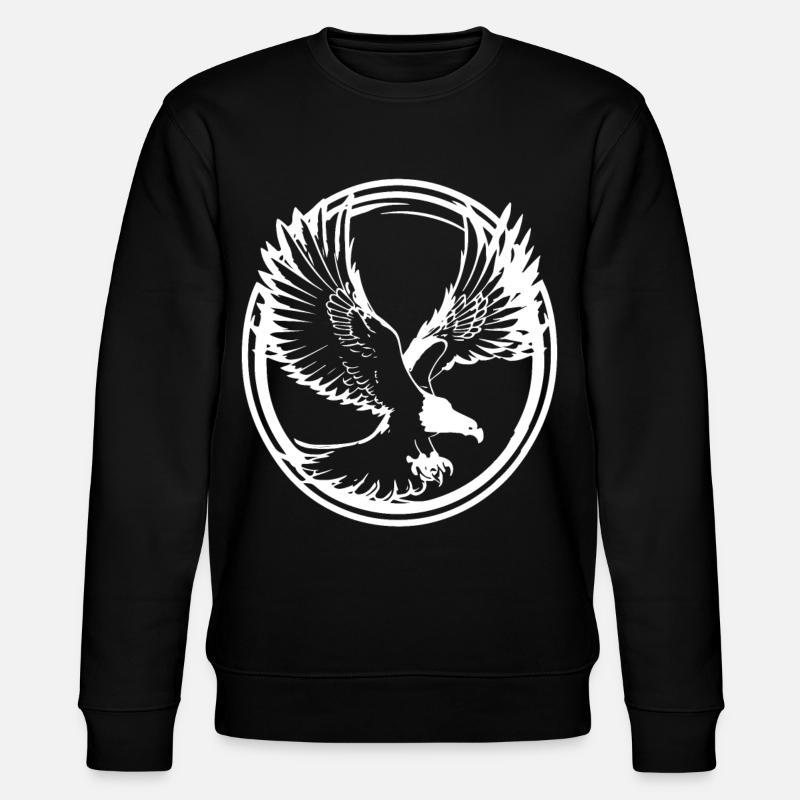 Strong eagle silhouette - Stanley/Stella CHANGER Unisex Organic Sweatshirt - black