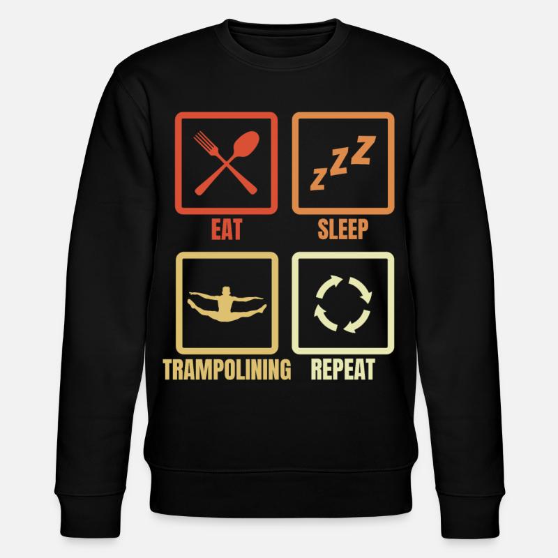 Manger Sommeil Trampoline Répéter - Sweat bio CHANGER Stanley/Stella Unisexe - noir