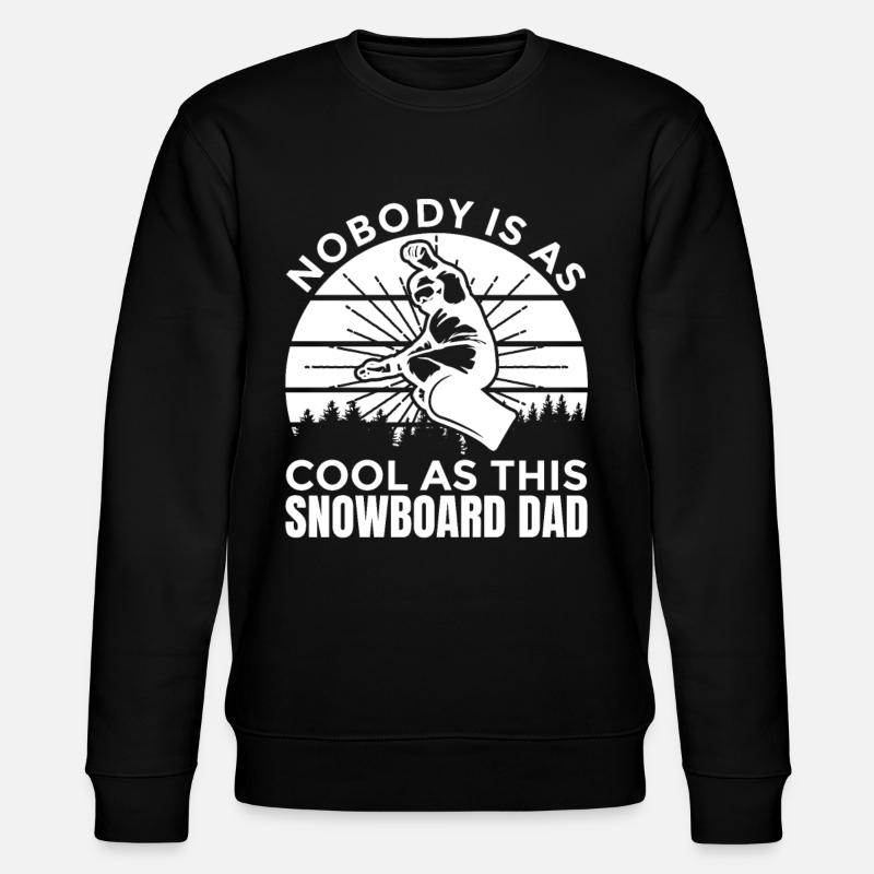 Snowboard Vater - Stanley/Stella Unisex Bio-Sweatshirt CHANGER  - Schwarz