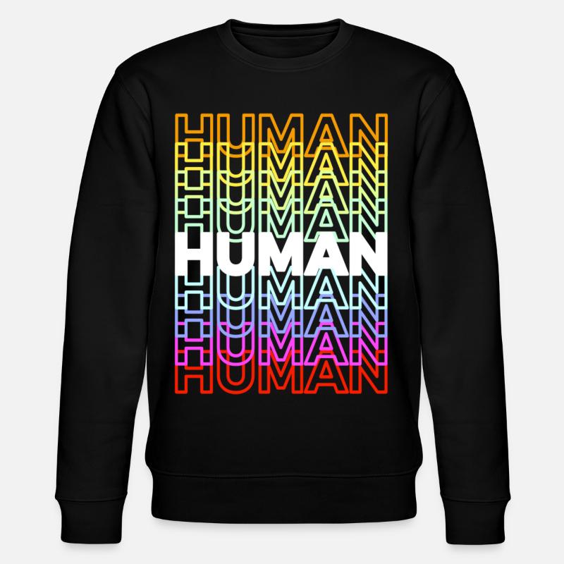 Human Pride LGBT - Stanley/Stella CHANGER Unisex Organic Sweatshirt - black