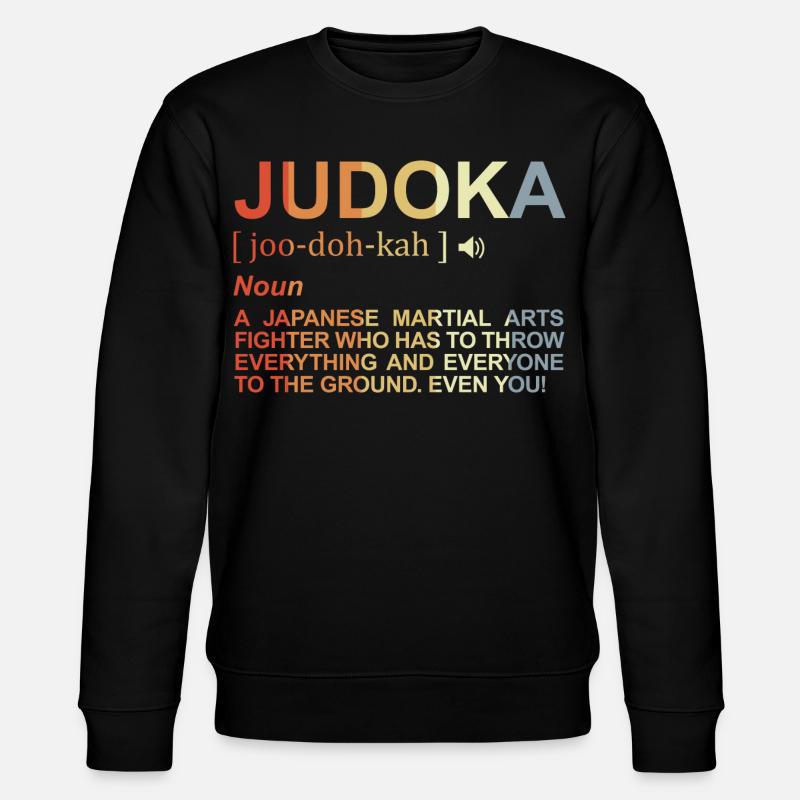 Judoka Wörterbuch - Stanley/Stella Unisex Bio-Sweatshirt CHANGER  - Schwarz