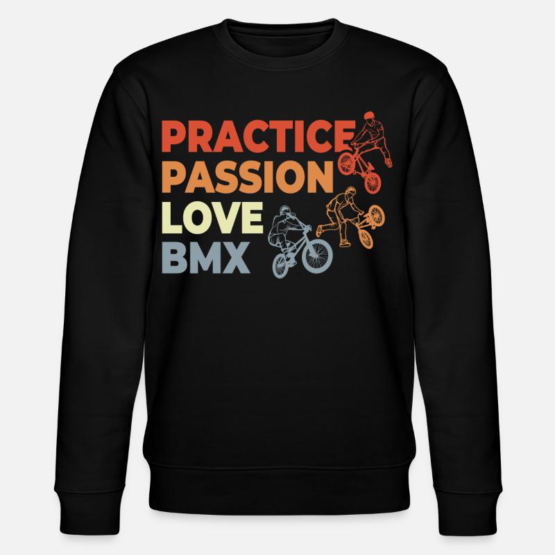 BMX Motivation - Stanley/Stella Unisex Bio-Sweatshirt CHANGER  - Schwarz