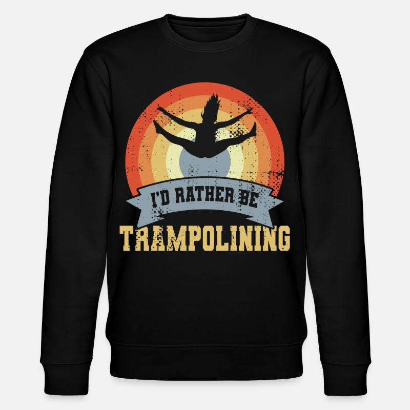 Trampolin Spruch - Stanley/Stella Unisex Bio-Sweatshirt CHANGER  - Schwarz