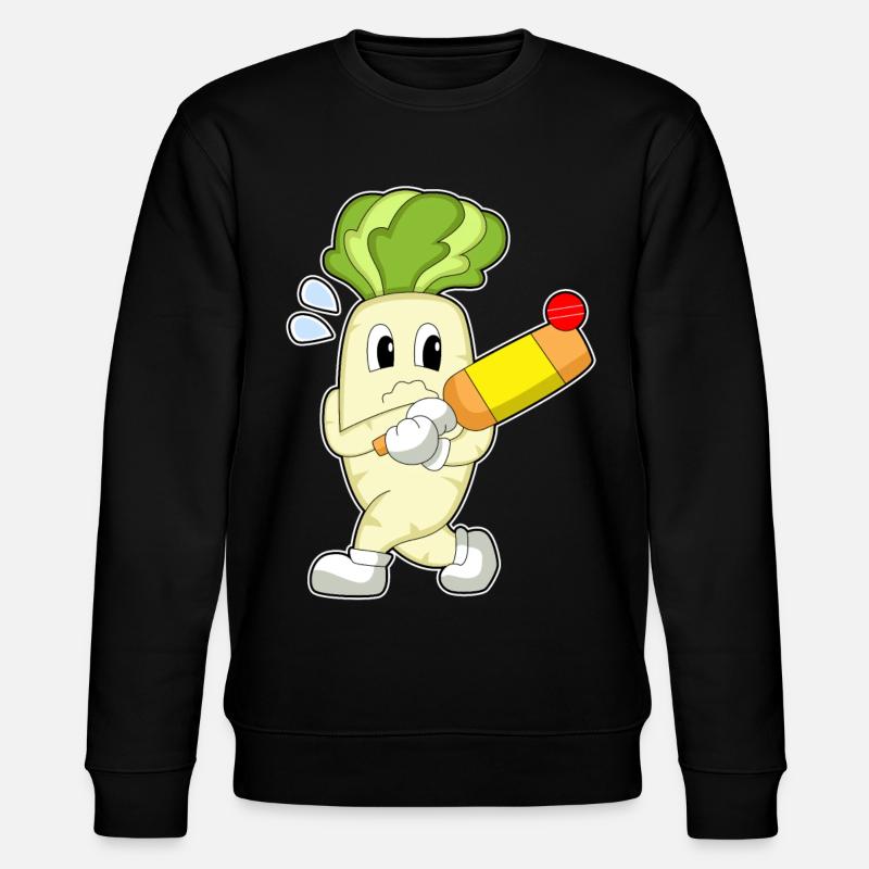 Radieschen Cricket Cricketschläger - Stanley/Stella Unisex Bio-Sweatshirt CHANGER - Schwarz