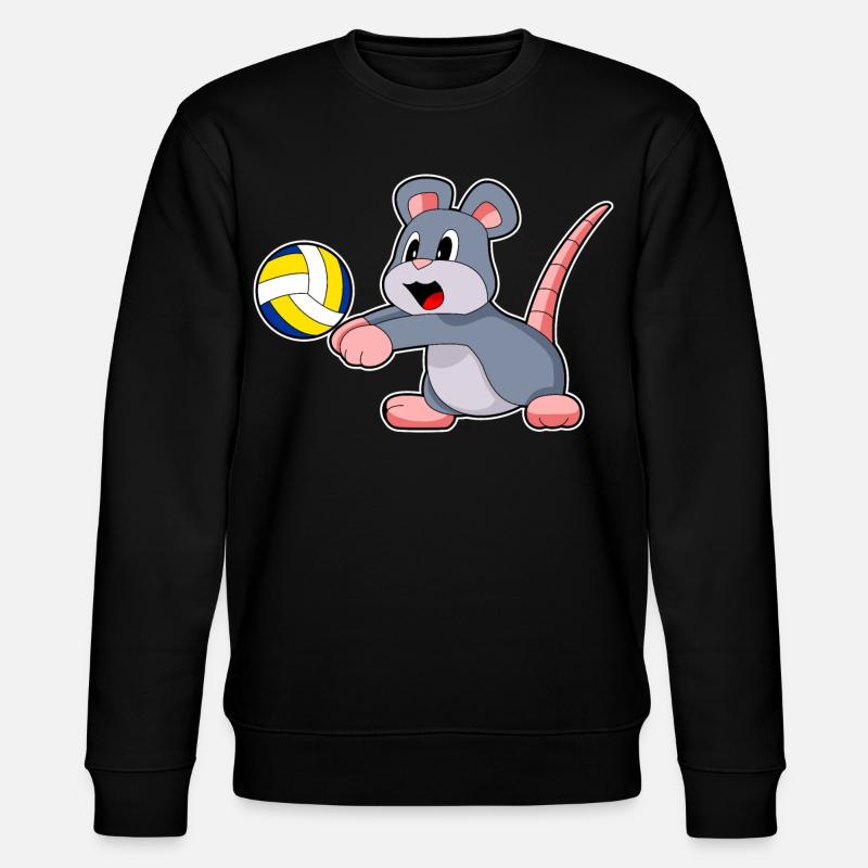 Maus Volleyball - Stanley/Stella Unisex Bio-Sweatshirt CHANGER - Schwarz