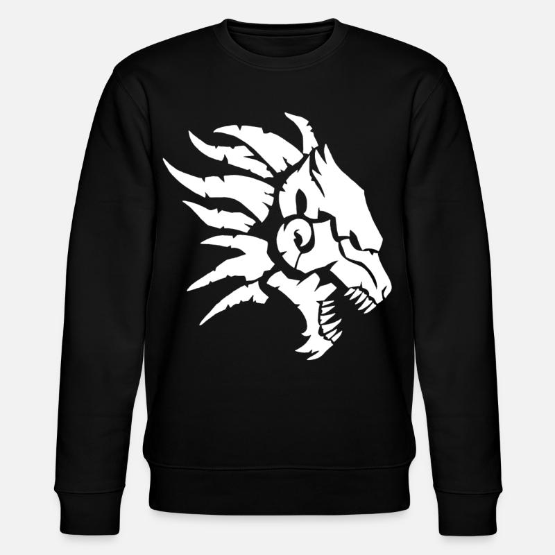 The Infernal Beast (White) - Stanley/Stella CHANGER Unisex Organic Sweatshirt - black